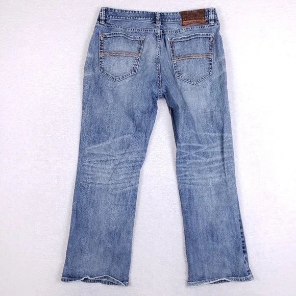 Rock & Roll Denim 36x30 Double Barrel Straight Jeans Blue Relaxed Western Cowboy - Picture 14 of 16